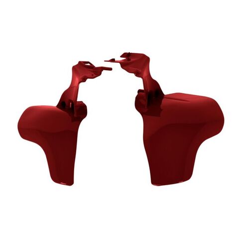 HogWorkz OE Color Matched Mid-Frame Air Deflectors For Harley Softail 2018-2025 Redline Red [Open Box]
