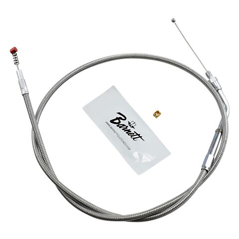 Barnett Stainless Steel Idle Cable For Harley 1981-1989 Stock [Open Box]