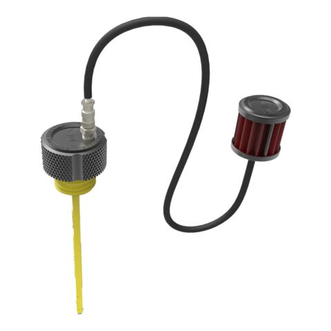 Figurati Designs Performance Knurled Vented Oil Dipstick For Harley Touring 2017-2026