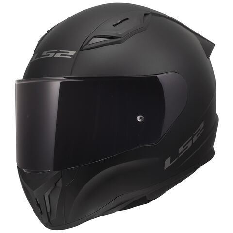 LS2 Centric Helmet - Dark Smoke Shield Matte Black / XL [Open Box]