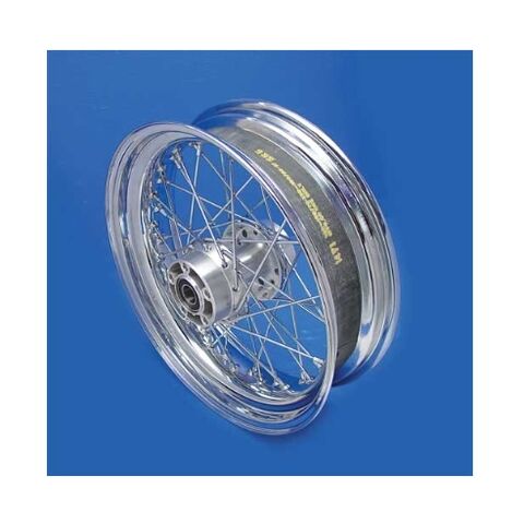 V-Twin Mfg. Replica 40 Spoke Chrome Rear Wheel For Harley 2000-2007 16" X 3.5" / Chrome Spokes [Open Box]