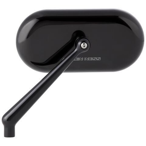 Arlen Ness Forged Oval Mirror Left Side / Black [Incomplete]