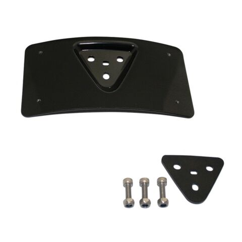 Custom Dynamics Radius Laydown License Plate Frame Mount For Harley Black [Blemished - Very Good]