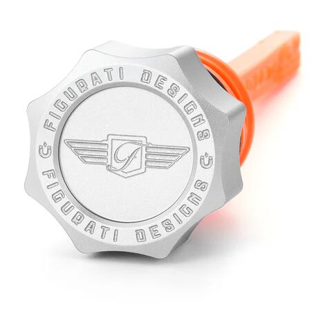 Figurati Designs Performance Aluminum Curved Magnetic Oil Dipstick For Harley Softail 2018-2026