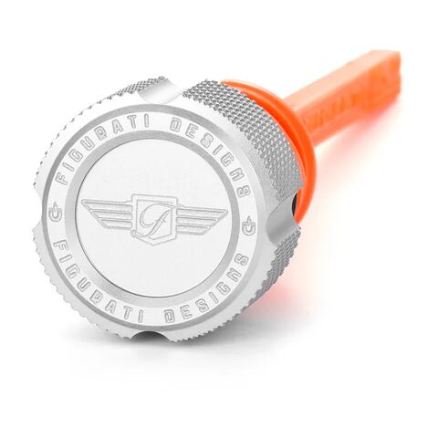 Figurati Designs Performance Aluminum Knurled Magnetic Oil Dipstick For Harley Softail 2018-2026