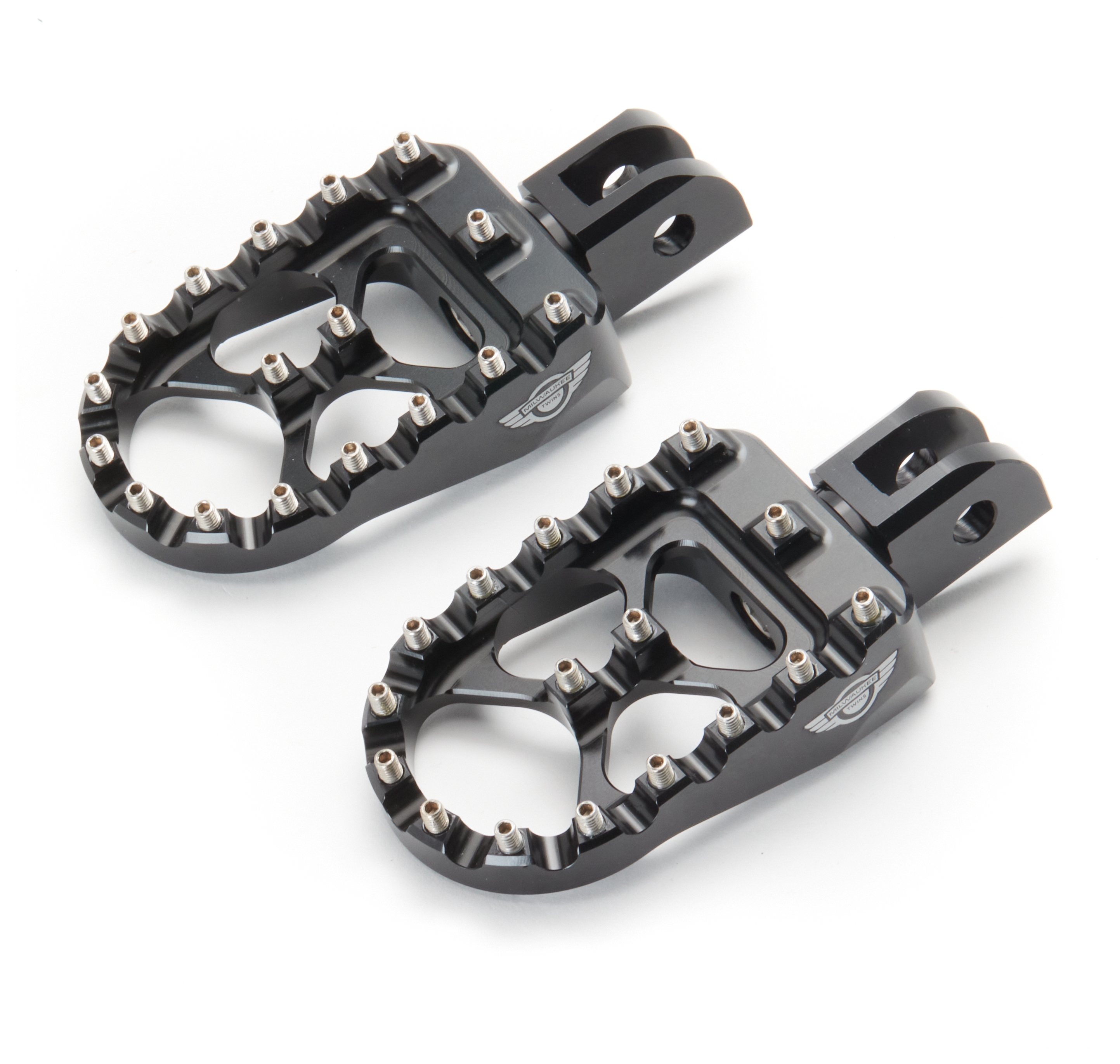 Milwaukee Twins MX Style Rider Pegs For Harley Softail / Sportster
