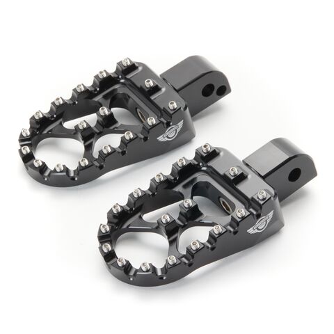 Milwaukee Twins MX Style Passenger Pegs For Harley Softail 2018-2025