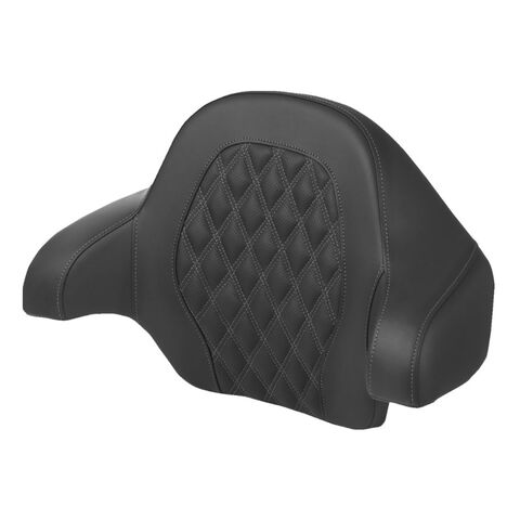 Saddlemen RoadSofa LS Lattice Stitch Tour Pack Backrest Pad For Harley Touring 2014-2025 Gray Stitch [Open Box]