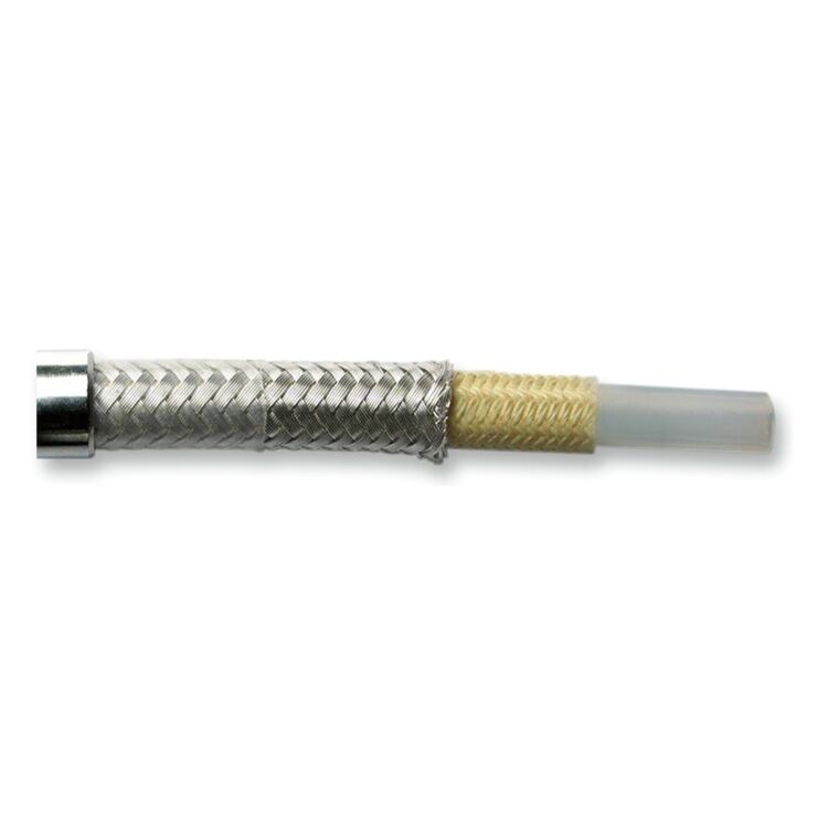 Magnum Sterling Chromite II E-Z Align DOT Braided Single Disc Front Brake Line 54" / Chrome [Previously Installed]