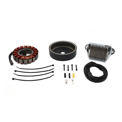 V-Twin Mfg. 50 Amp Alternator Charging System Kit For Harley Touring / FXR 1989-1998