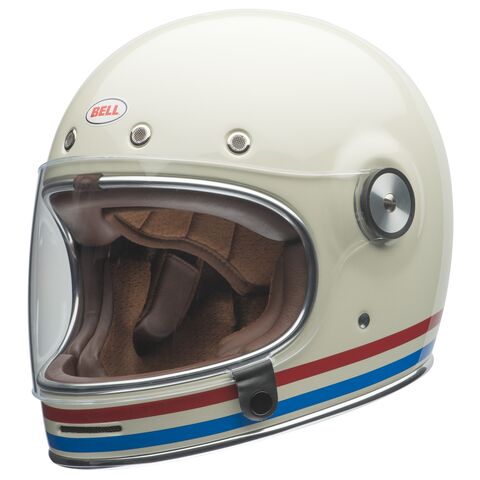 Bell Bullitt Stripes Helmet (SM) Pearl White/Oxblood/Blue / LG [Open Box]