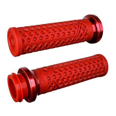 ODI Vans Lock On Grips For Harley With Throttle By Wire Red/Red [Open Box]