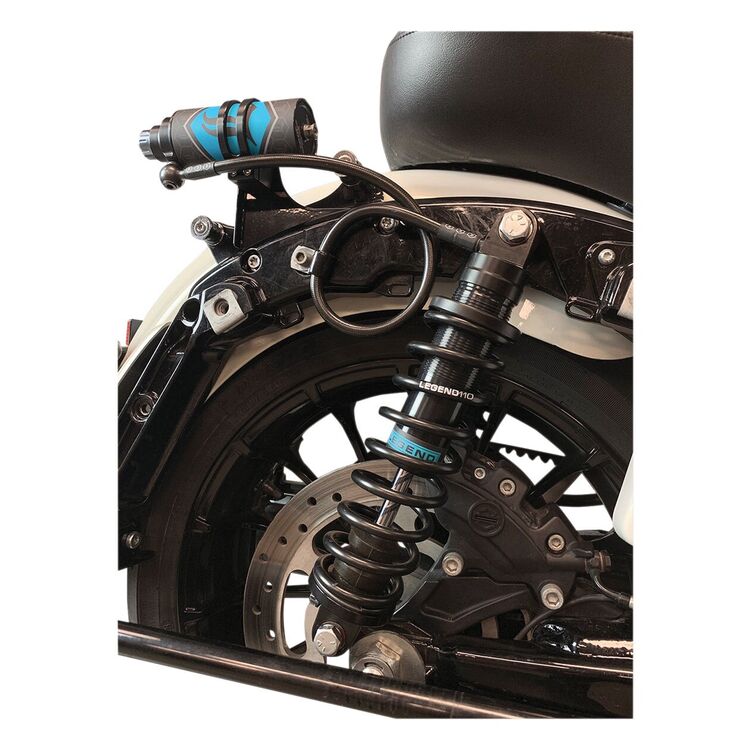 Legend Suspension External Mounting Brackets For Revo-ARC Remote Reservoir Shocks For Harley Touring 2014-2025 [Previously Installed]
