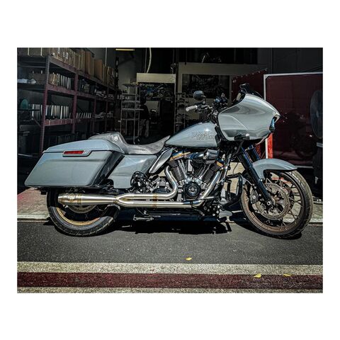 SP Concepts Mid Length Elsinore 2-Into-1 Exhaust For Harley Touring 2017-2025