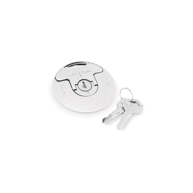 Biker's Choice Replacement Locking Flush Mount Gas Cap Chrome [Open Box]