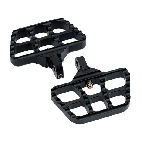 Joker Machine Serrated Mini Floorboards For Harley Black [Open Box]