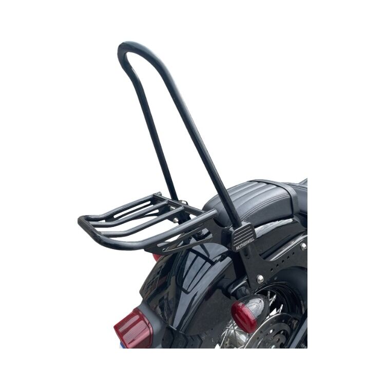 Motherwell Luggage Rack For Tall Sissy Bar Gloss Black [Previously Installed]