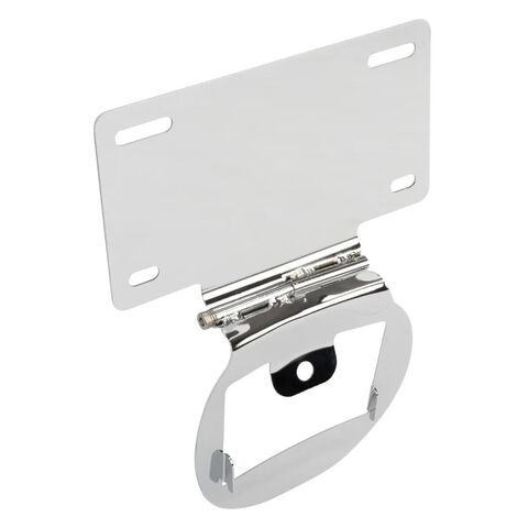 HogWorkz License Plate Relocation Mount For Harley Touring 2014-2024 Chrome [Previously Installed]
