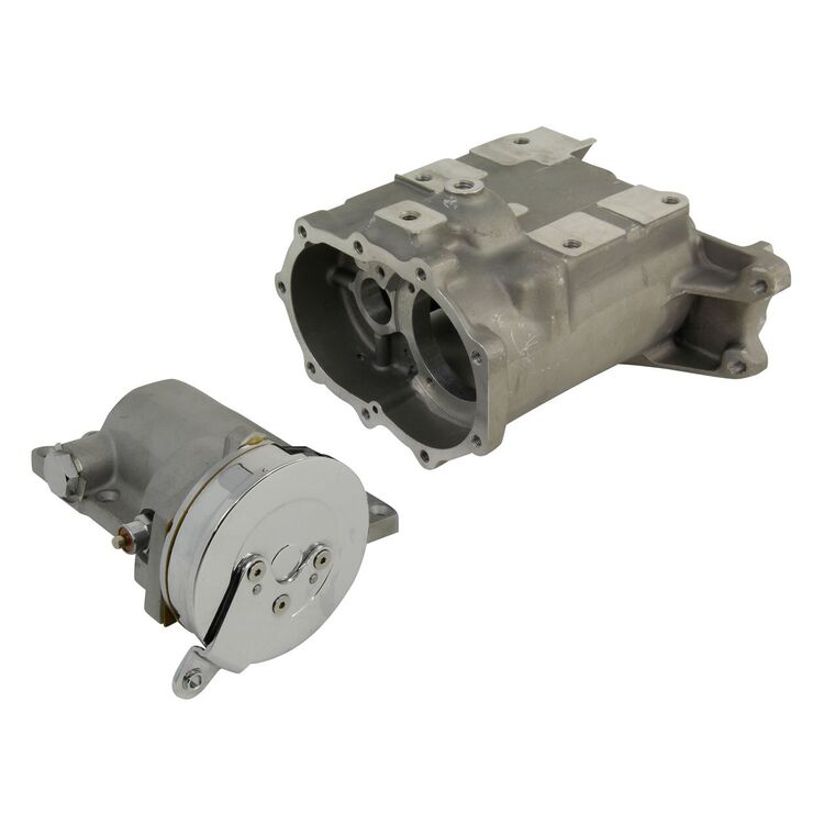 V-Twin Mfg. 4-Speed Transmission Case With Ratchet Top For Harley FL / FX 1965-1978 [Open Box]