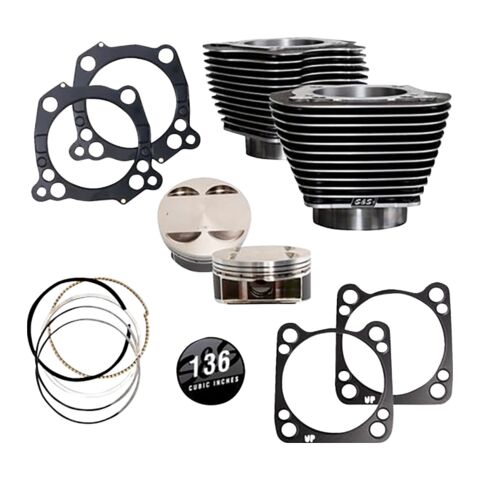 S&S Cycle 136" Big Bore Cylinder Kit For Harley Air Cooled Milwaukee Eight 2017-2025