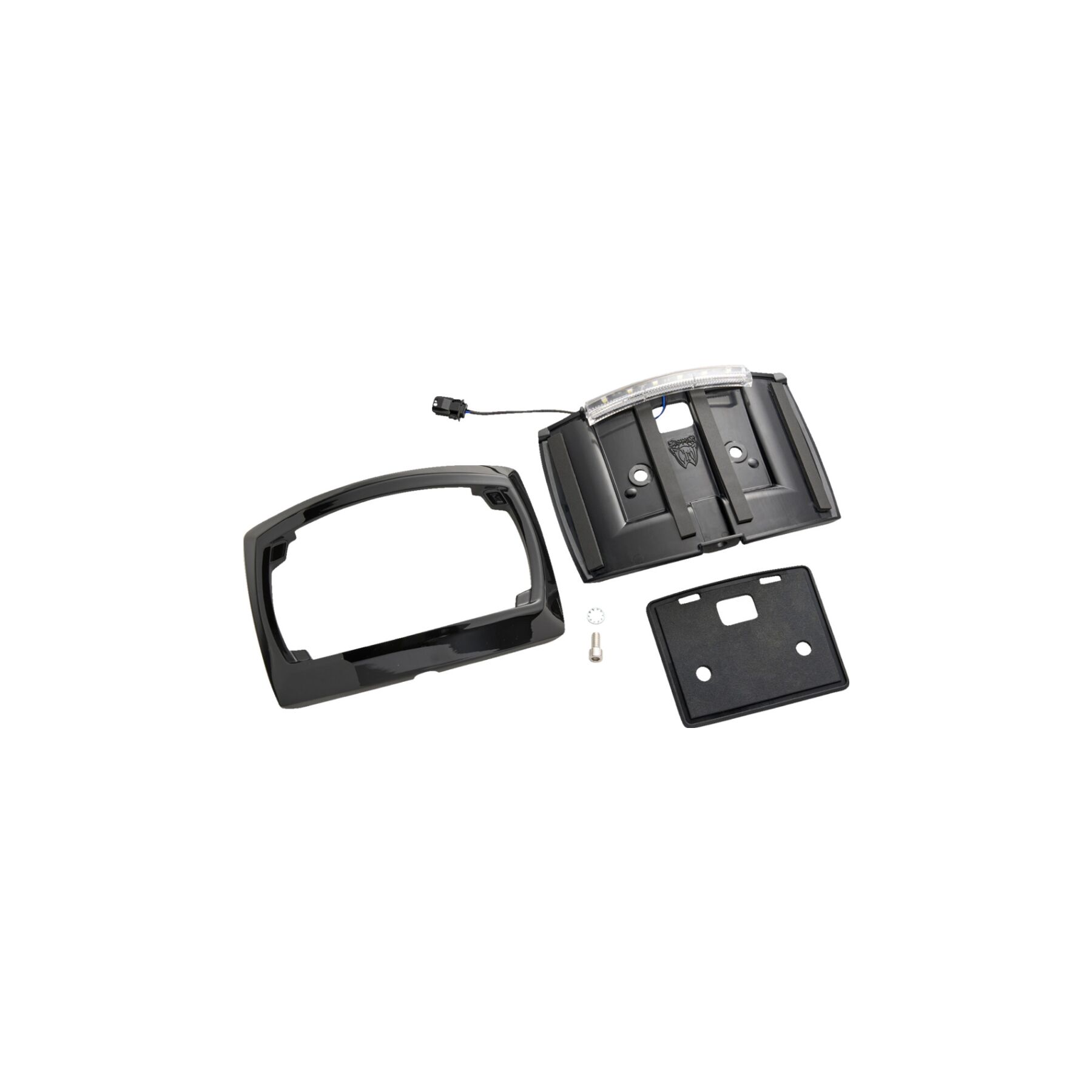 Ciro Curved LED License Plate Frame For Harley FLHX / FLTRX 2023-2026