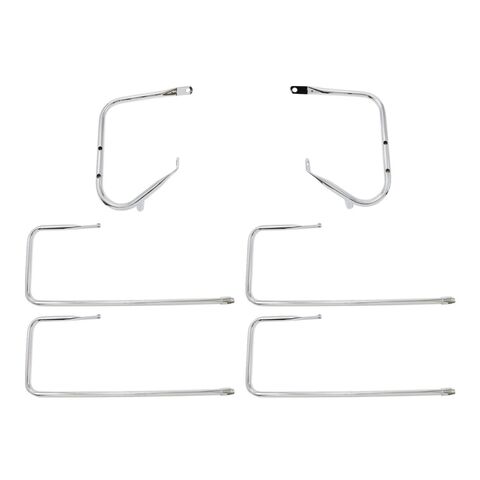 Drag Specialties Saddlebag Guard & Side Rail Kit For Harley Touring 2009-2013 Chrome [Open Box]