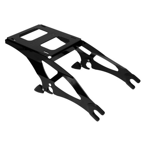 HogWorkz Two-Up Tour Pack Mount For Indian Touring 2014-2025 Black [Previously Installed]