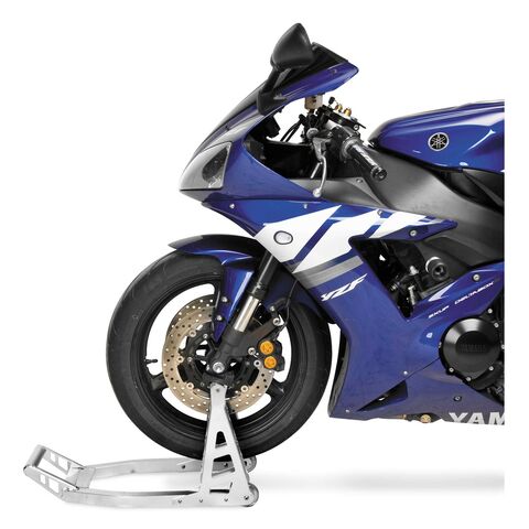 BikeMaster Universal Aluminum Front Motorcycle Stand Polished [Previously Installed]