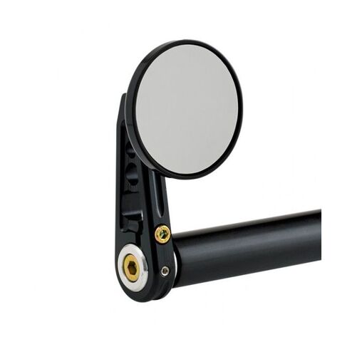 Joker Machine Small Round Bar End Mirror Straight Stem / Black [Open Box]