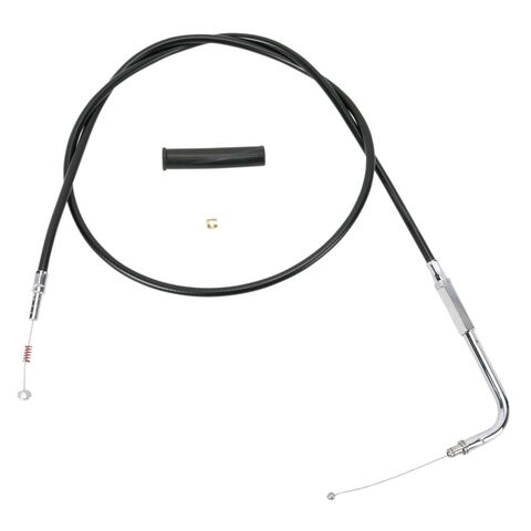 Drag Specialties Alternative Length Idle Cable For Harley Big Twin 1990-1995 36" / 45 deg Elbow / Bla... [Open Box]