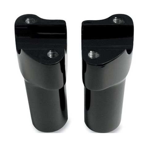 Milwaukee Twins Forged Aluminum Risers For Harley 3 1/2" Straight / Black [Open Box]