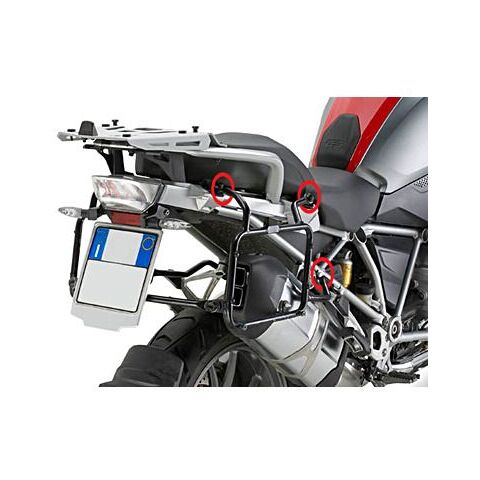 Givi PLR5108 Rapid Release Side Case Racks BMW R1200GS / R1250GS / Adventure 2013-2024 Black [Previously Installed]
