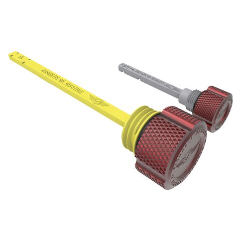 Figurati Designs Performance Knurled Magnetic Dipstick Kit For Harley Touring 2017-2026