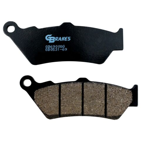 GBrakes Semi-Metallic Rear Brake Pads GB0542-69