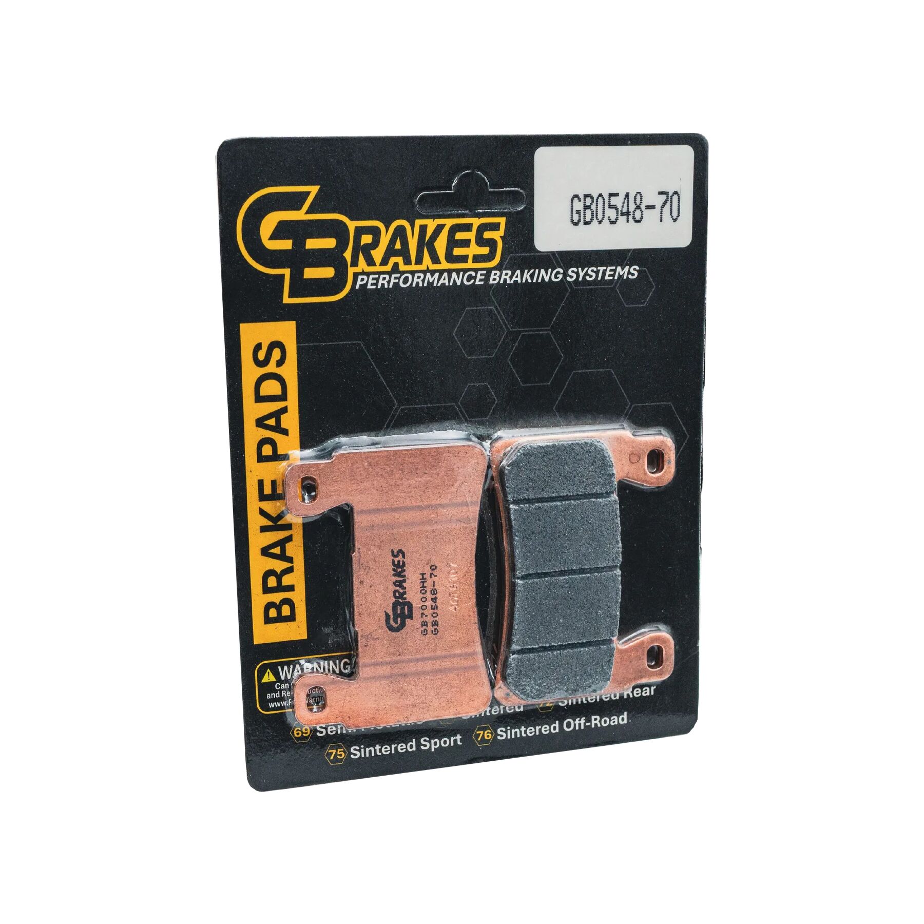 GBrakes HH Sintered Front Brake Pads GB0548-70