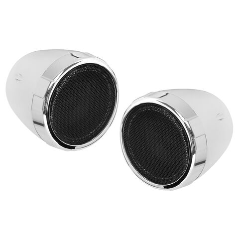 Boss Audio Rebel 600 Watt 2 Speaker Integrated Amplifier Bluetooth Sound System Chrome [Previously Installed]