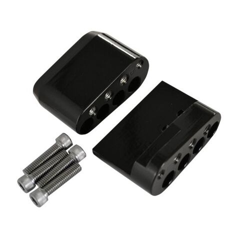 LA Choppers Short Passenger Floorboard Relocation Kit For Harley Touring 2010-2026 Black [Previously Installed]