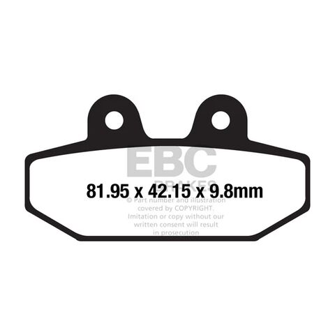 EBC FA710HH Double-H Sintered Left-Front / Rear Brake Pads For Harley Softail 2018-2025