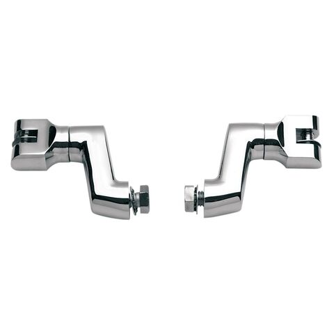 Kuryakyn Foot Peg Mounts For Harley Offset Peg Mounts / Chrome [Open Box]