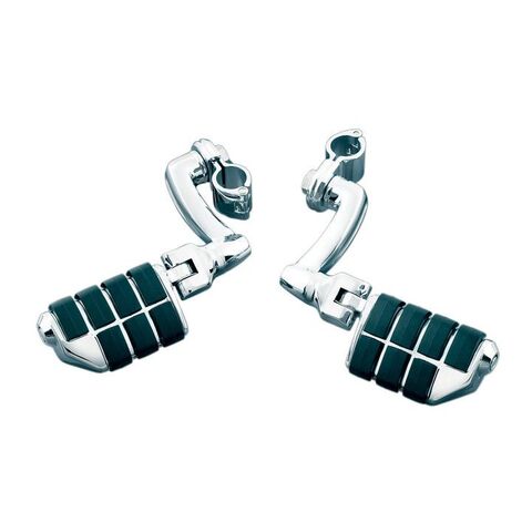 Kuryakyn Longhorn Offset ISO Dually Highway Pegs 1 1/4" Clamp / Chrome [Open Box]