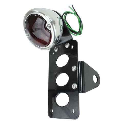 TC Bros 33 Ford Side Mount Tail Light / License Plate Bracket Polished Stainless [Open Box]