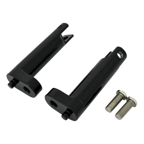 Drag Specialties Passenger Peg Mounts For Harley Touring 1993-2026 Gloss Black [Open Box]
