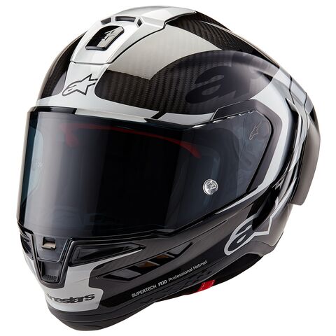 Alpinestars Supertech R10 Carbon Element Helmet Gloss Black Carbon/Silver / MD [Open Box]