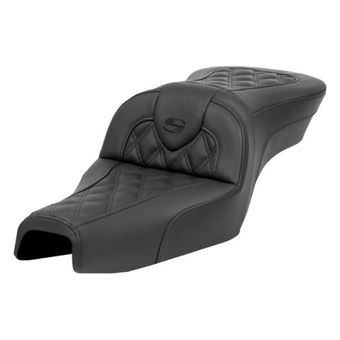 Saddlemen Roadsofa LS Lattice Stitch 2-Up Seat For Harley Sportster With 4.5 Gallon Tank 2004-2019 Wi... [Open Box]
