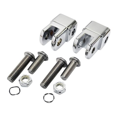 LA Choppers Early-Style Footpeg Mount Adapters For Harley Chrome [Open Box]