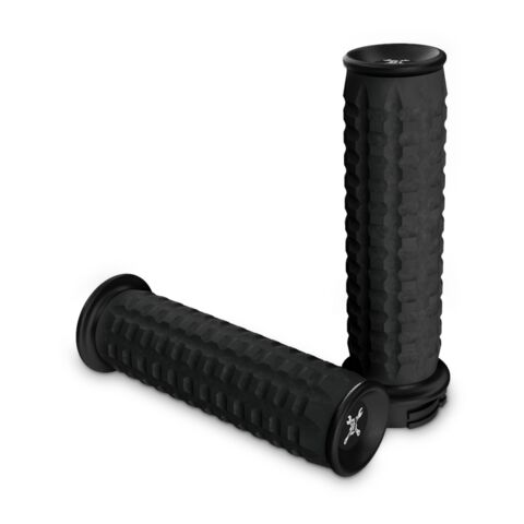 Burly Brand Reaper Grip Set For Harley With Dual Cable Throttle