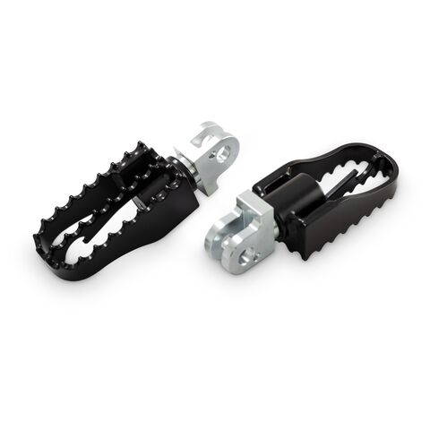 Burly Brand MX Style Passenger Foot Pegs For Triumph Bonneville 2000-2025 Black [Open Box]
