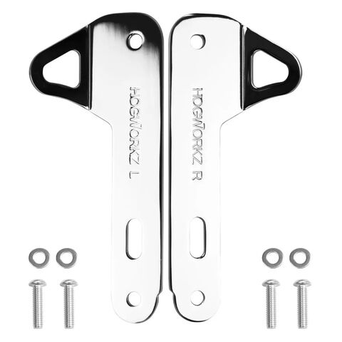 HogWorkz Trailer Tie Down Brackets For Harley Touring 1997-2024 Chrome [Previously Installed]
