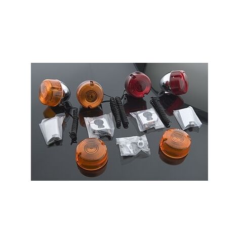 J&P Cycles Turn Signal Light Kit For Harley 1984-1995 [Open Box]