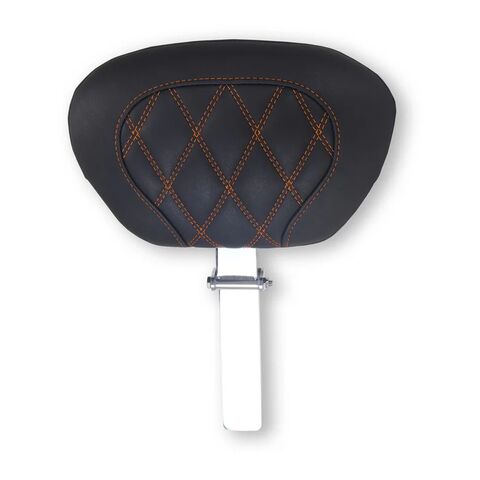Mustang Double Diamond Driver Backrest For Harley Touring 2008-2025